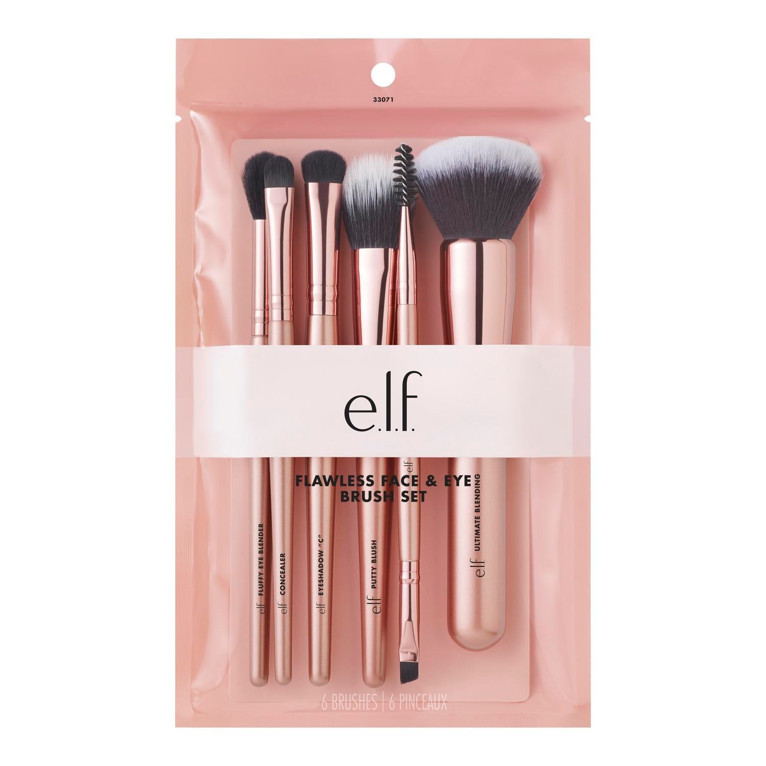 E.L.F. FLAWLESS FACE & EYE BRUSH SET - 6 PIECE (JUEGO DE BROCHAS)